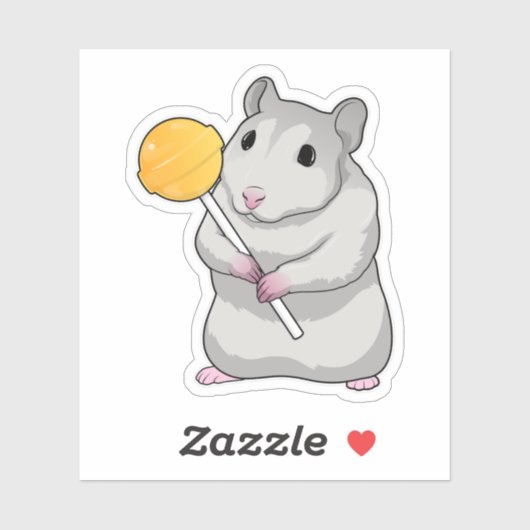 Hamster Lollipop Sticker (Vel)