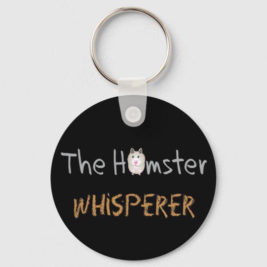 Hamster Lover Gifts "The Hamster Whisperer" Sleutelhanger (Voorkant)