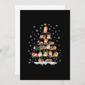 Hamster Lover met kerstbomen Aankondiging (Voorkant / Achterkant)