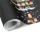 Hamster Lover met kerstbomen Cadeaupapier (Rol Hoek)