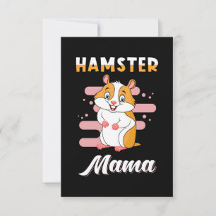 Hamster Mama RSVP Kaartje