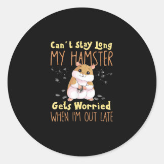 Hamster Meme Pet-eigenaars Ronde Sticker