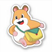 Hamster met Bag.PNG Sticker (Voorkant)
