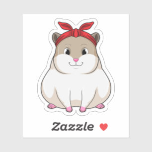 Hamster met Bandana Sticker