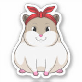 Hamster met Bandana Sticker (Voorkant)