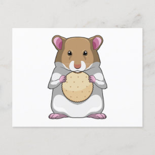 Hamster met Biscuit Briefkaart