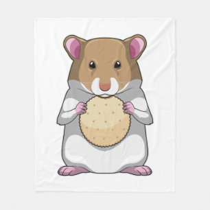 Hamster met Biscuit Fleece Deken