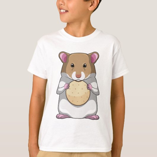 Hamster met Biscuit T-shirt (Voorkant)