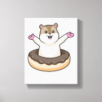 Hamster met Chocolate Donut