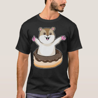 Hamster met Chocolate Donut T-shirt