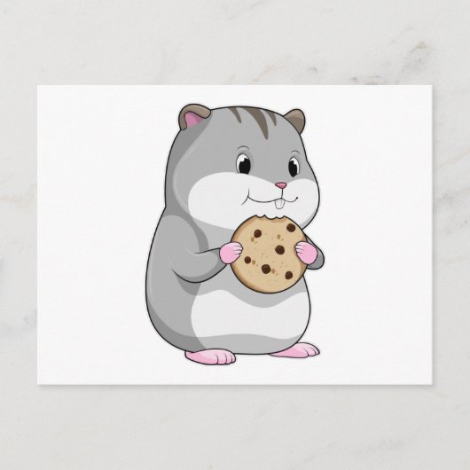 Hamster met Cookie Briefkaart (Voorkant)