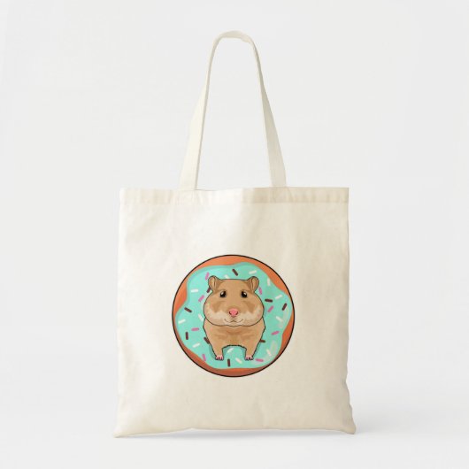 Hamster met Donut Tote Bag (Voorkant)