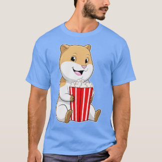 Hamster met één van Popcorn T-shirt