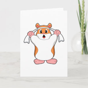 Hamster met Handdoek Kaart