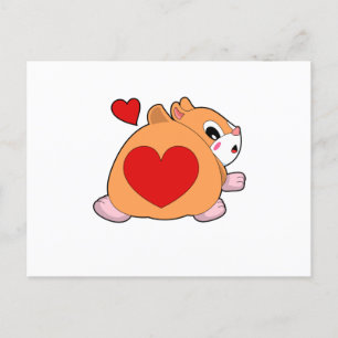 Hamster met Hart Briefkaart