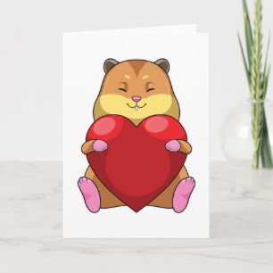 Hamster met Hart Kaart