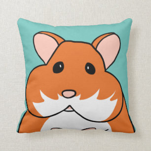 Hamster met knuppende Cheeks Kussen