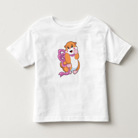 Hamster met lint kinder shirts (Voorkant)