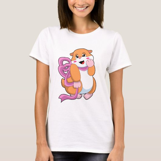 Hamster met lint t-shirt (Voorkant)
