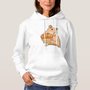 Hamster met Muffin Hoodie