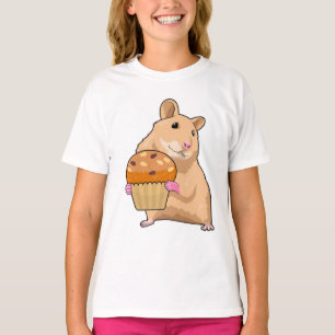 Hamster met Muffin T-shirt