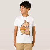 Hamster met Muffin T-shirt (Voorkant volledig)