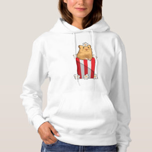 Hamster met Popcorn Hoodie