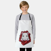 Hamster met Roos Schort (Gedragen)