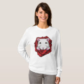 Hamster met Roos T-shirt (Voorkant volledig)