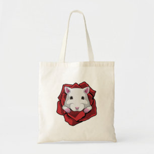 Hamster met Roos Tote Bag