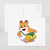 Hamster met Zak.PNG Briefkaart (Voorkant / Achterkant)