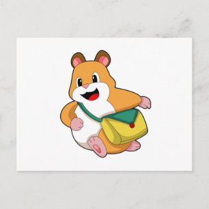 Hamster met zak.PNG Briefkaart