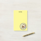 HAMSTER MIGNON EN BLOC - NOTES DE POST-IT DE BOULE (Sur un bureau)