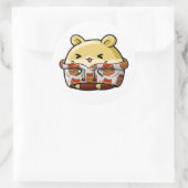 Hamster mignon en Sticker Sweat - shirt à capuche (Sac)