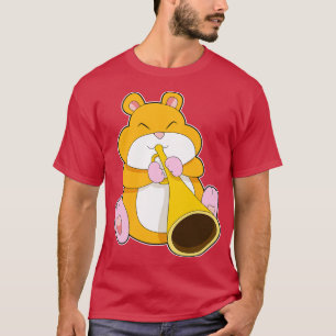 Hamster muzikant trompet t-shirt