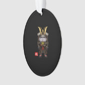 Hamster nain gris en japonais complet Samurai (devant)