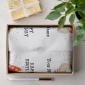 Hamster Parting - Dieren op Birthday Party Name Tissuepapier (Geschenk)