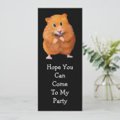 HAMSTER PARTY INVITATION : Art original (Debout devant)