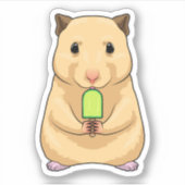 Hamster Popsicle Sticker (Voorkant)