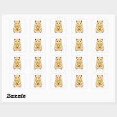 Hamster Popsicle Vierkante Sticker (Vel)