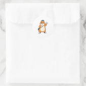 Hamster Postman Letter Ronde Sticker (Tas)