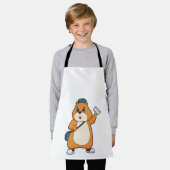 Hamster Postman Letter Schort (Gedragen)