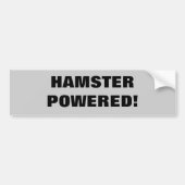 Hamster Powered Bumpersticker (Voorkant)
