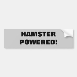 Hamster Powered Bumpersticker