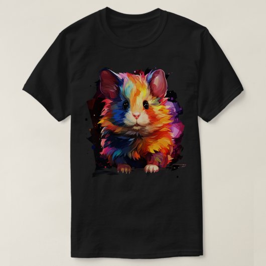 Hamster Rainbow T-shirt (Design voorkant)