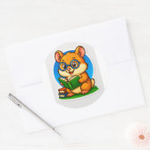 Hamster Reading Sticker (Envelop)
