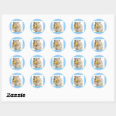 hamster ronde sticker (Vel)