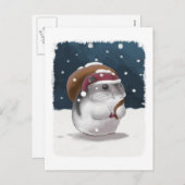 Hamster Santa Feestdagenkaart (Voorkant / Achterkant)