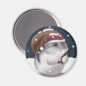 Hamster Santa Magneet (Voorkant / Achterkant)