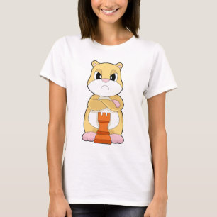 Hamster Schaakstuk King Chess T-shirt